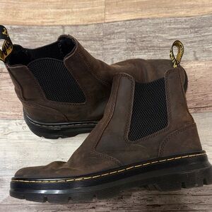 Dr. Martens EMBURY Crazy Horse Brown Leather Boots 7